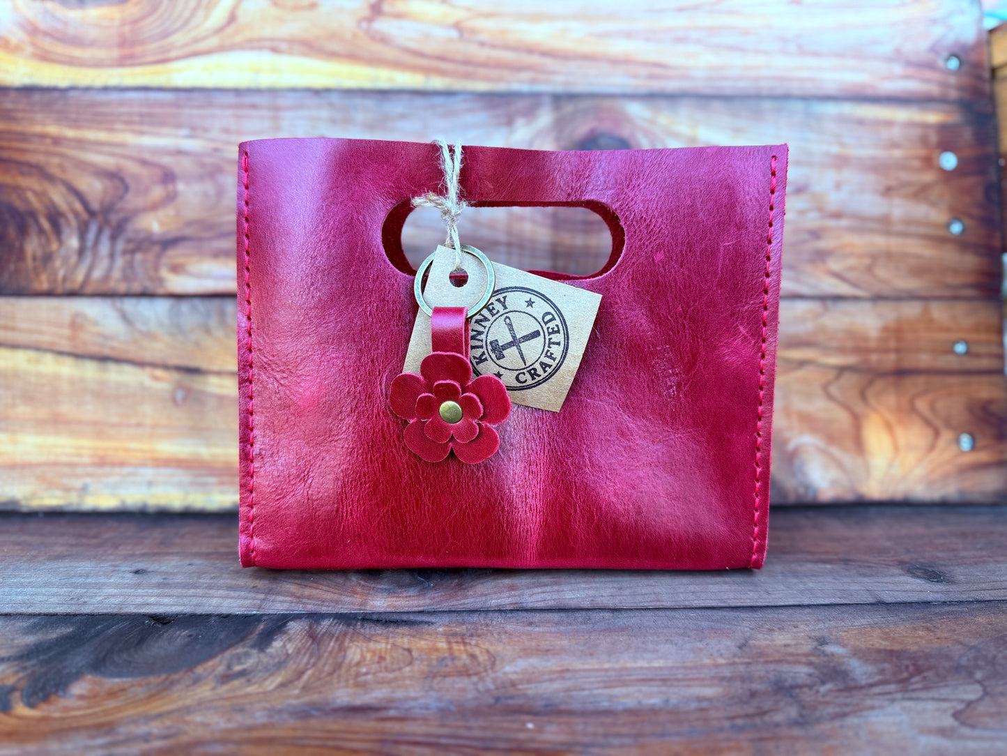 Handcrafted Leather Micro Tote: Full-Grain Leather