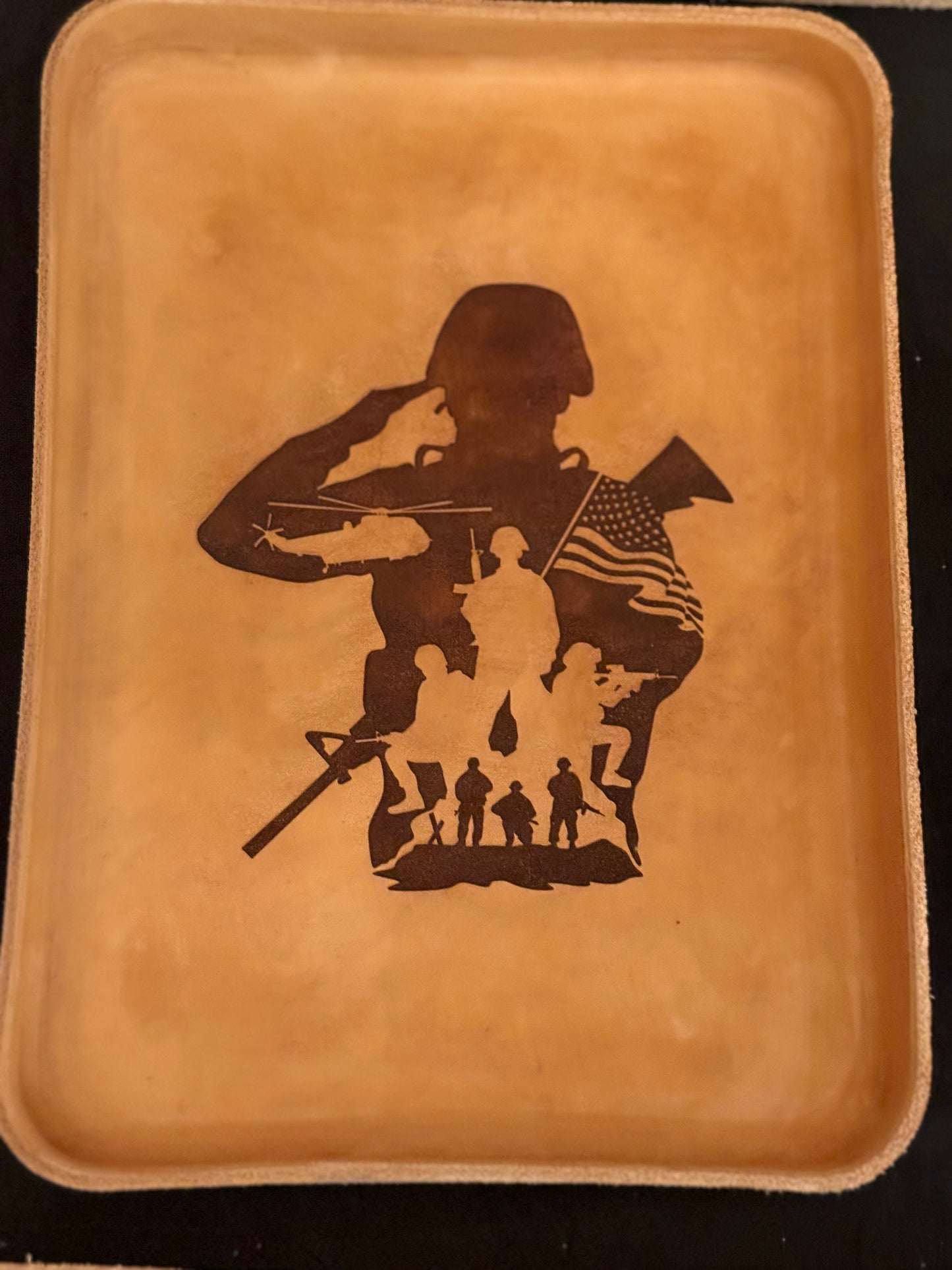 Engraved Wet-Molded Valet Tray