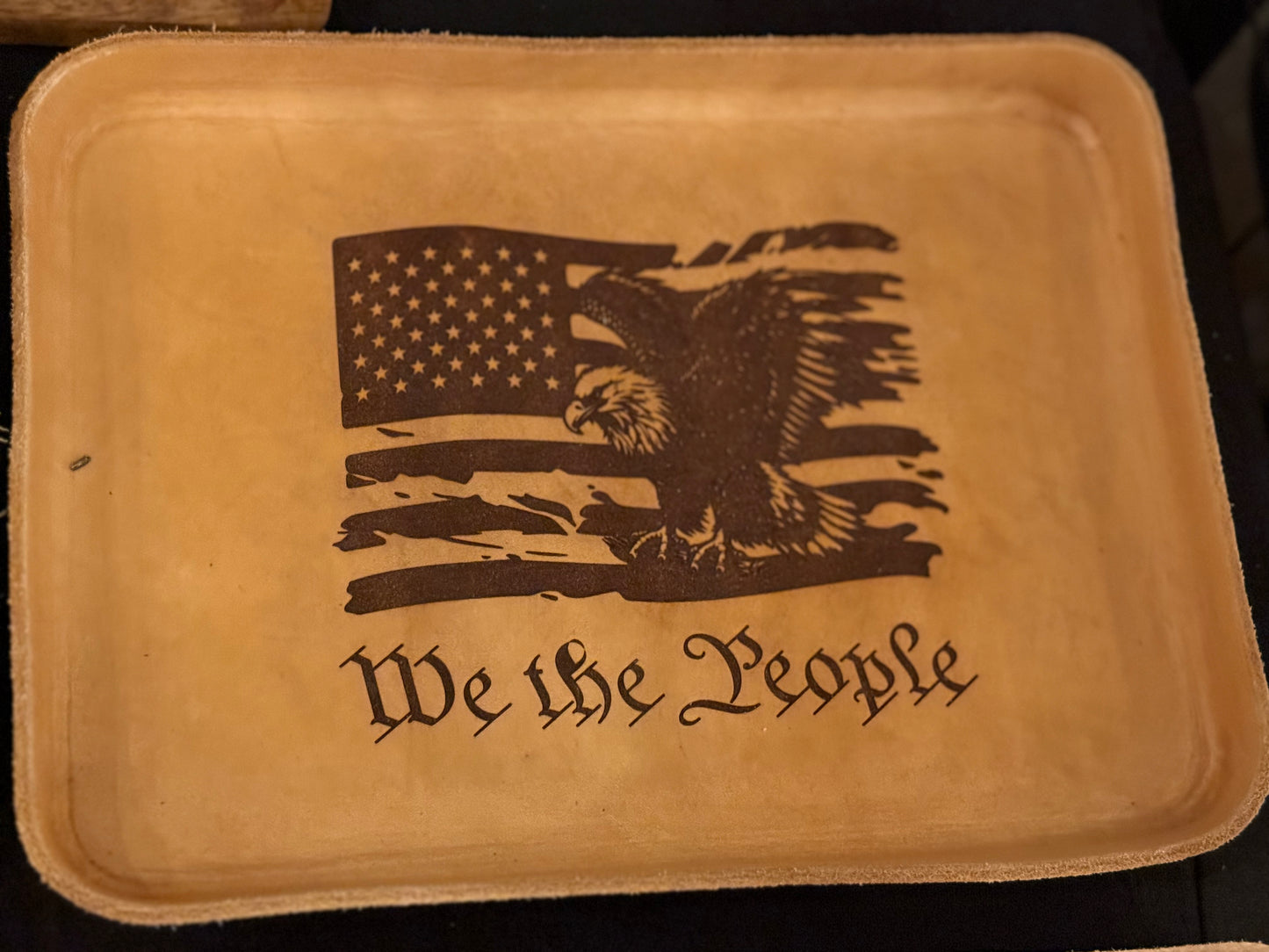 Engraved Wet-Molded Valet Tray